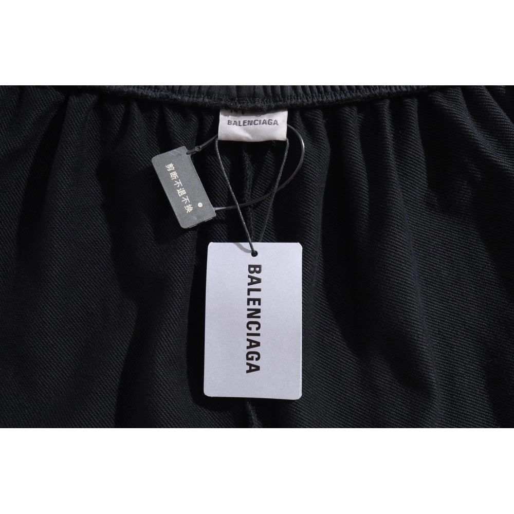 Balenciaga Hand-Painted Graffiti Splatter Shorts
