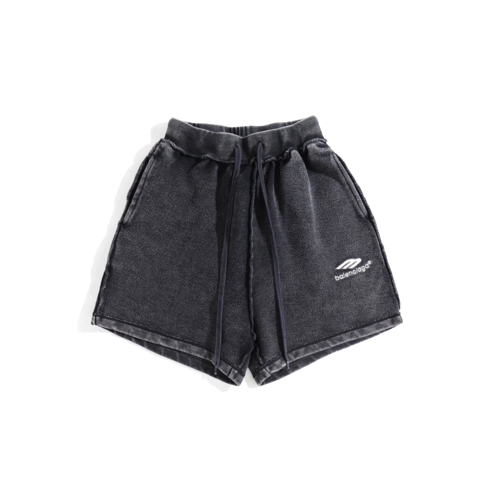 Balenciaga Washed Distressed Shorts