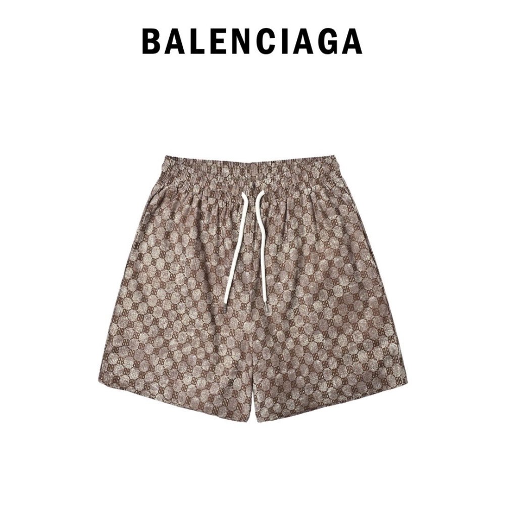 Balenciaga Lettering Beach Shorts