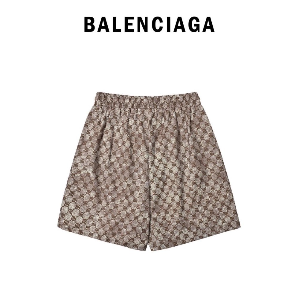 Balenciaga Lettering Beach Shorts
