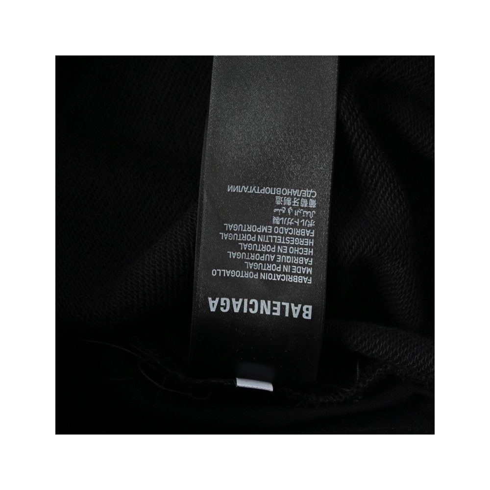 Balenciaga Red-Logo Embroidered Sports Shorts