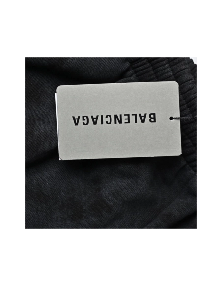 Balenciaga Red-Logo Embroidered Sports Shorts