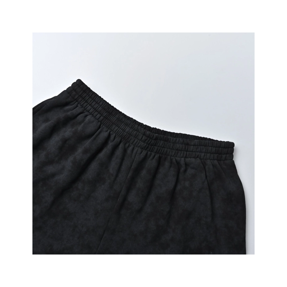 Balenciaga Red-Logo Embroidered Sports Shorts