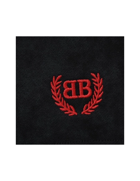 Balenciaga Red-Logo Embroidered Sports Shorts