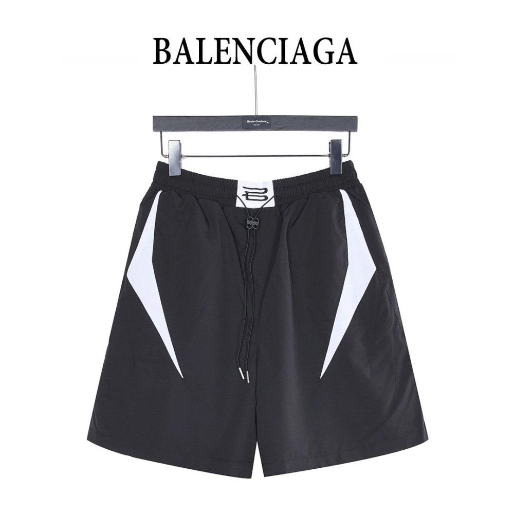 Balenciaga Color-Block Paneled Shorts