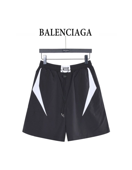 Balenciaga Color-Block Paneled Shorts