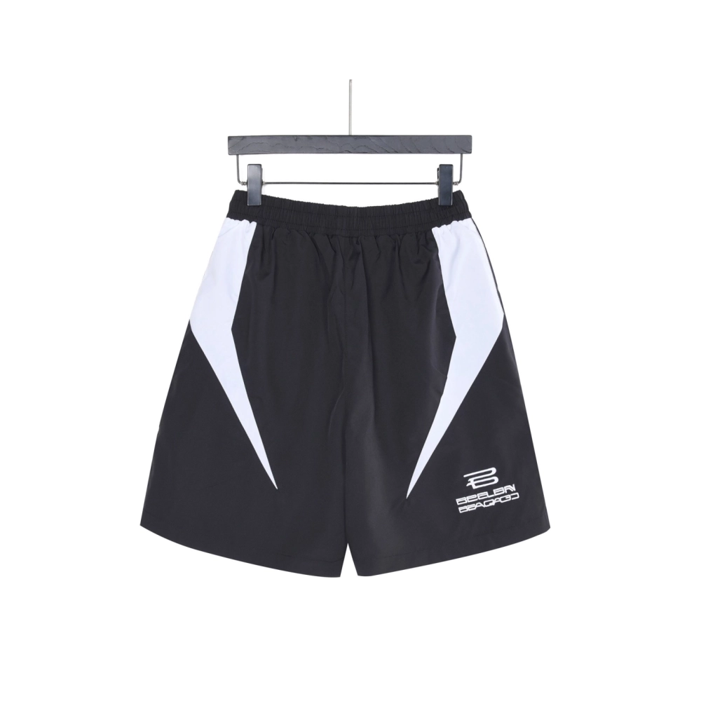 Balenciaga Color-Block Paneled Shorts