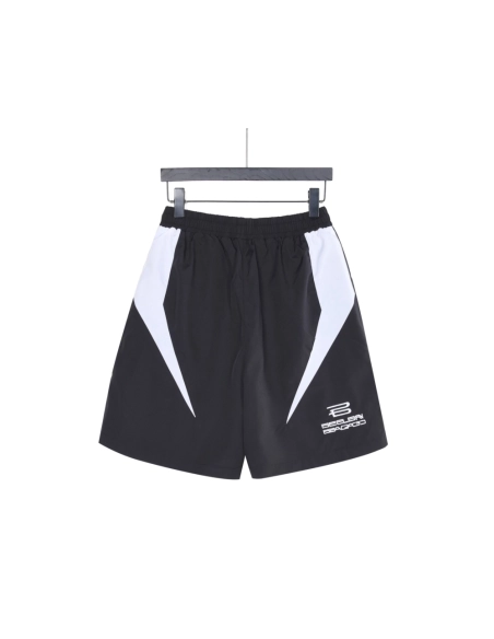Balenciaga Color-Block Paneled Shorts