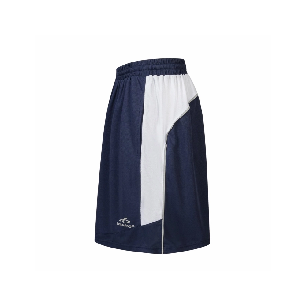 Balenciaga Navy Quick-Dry Soccer Shorts