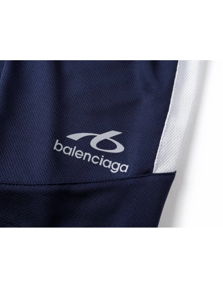 Balenciaga Navy Quick-Dry Soccer Shorts