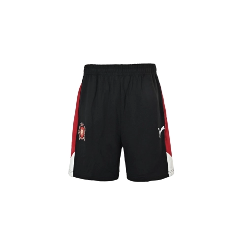 Balenciaga Collaboration Embroidered Logo Patchwork Shorts