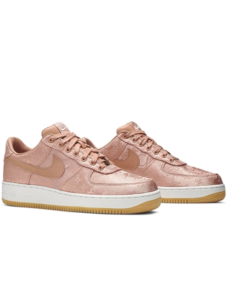 CLOT x Air Force 1 Low Premium Rose Gold Silk,NIKE AIR FORCE,NIKE SHOES Reps