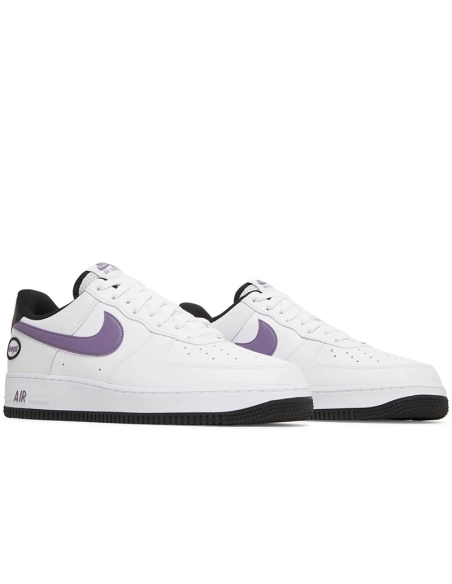 Air Force 1 07 LV8 Hoops White Canyon Purple,NIKE AIR FORCE,NIKE SHOES Reps