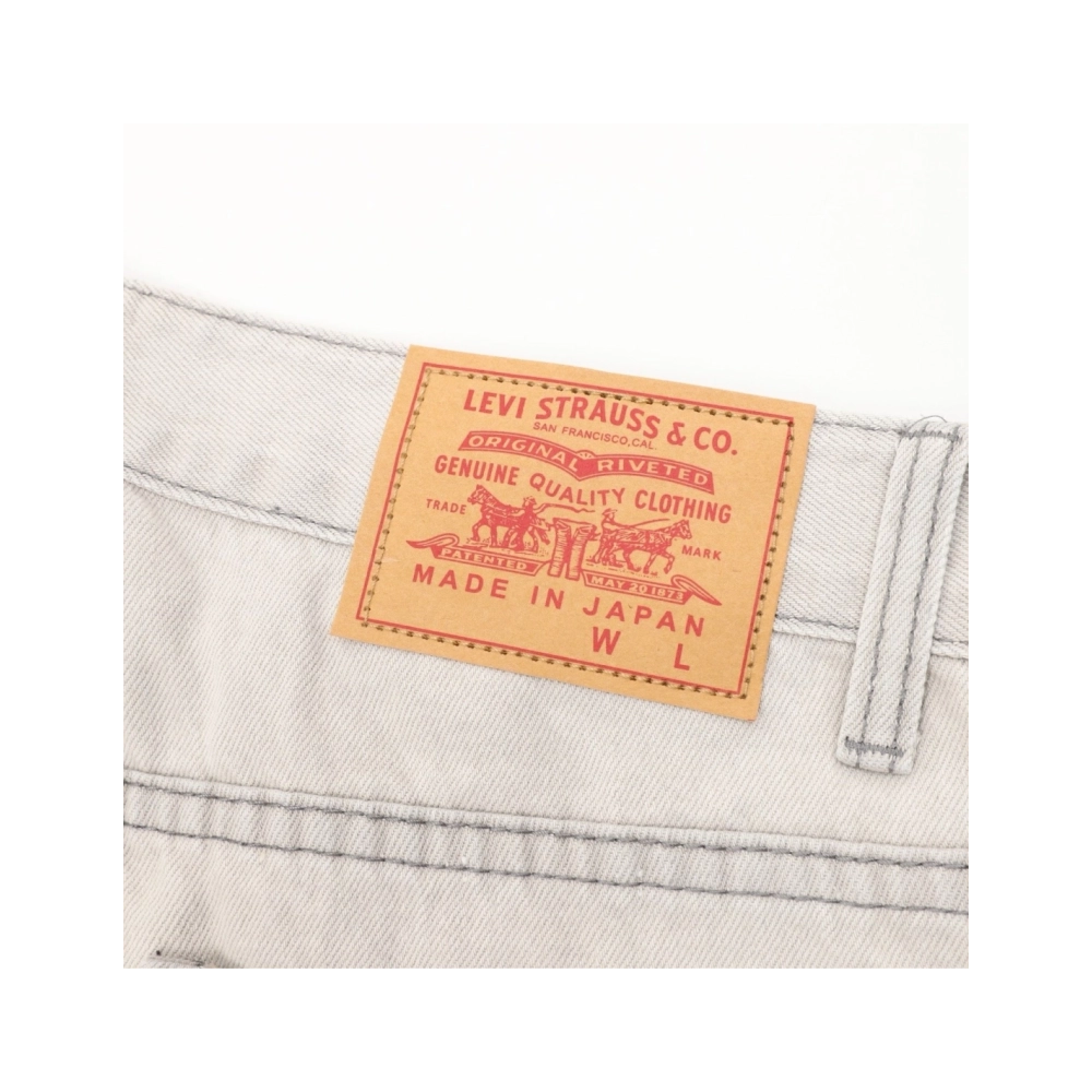 Chrome Hearts Light Grey Silver Horsehair Cross Patchwork Leather Jeans