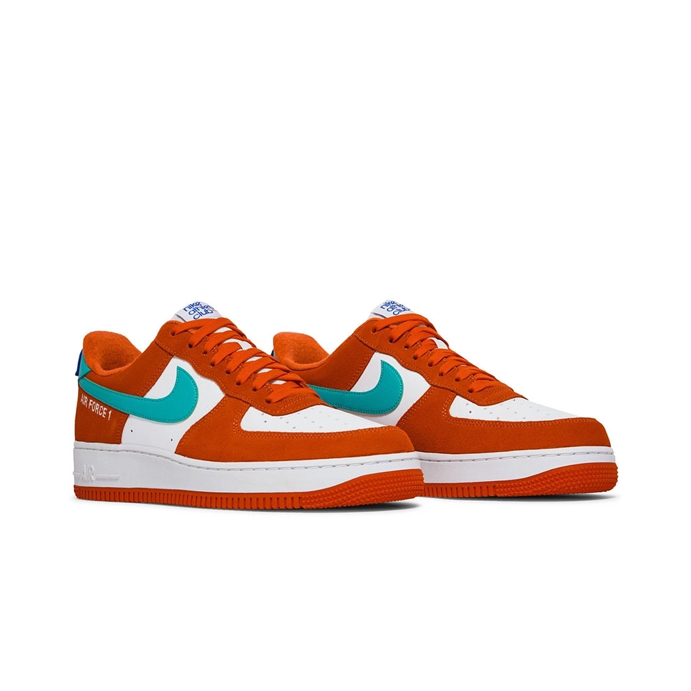 Air Force 1 07 LV8 Athletic Club Rush Orange Washed Teal,NIKE AIR FORCE,NIKE SHOES Reps