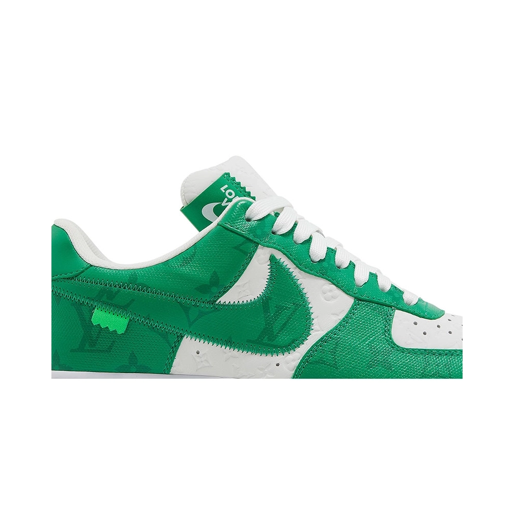 Louis Vuitton x Air Force 1 Low White Gym Green,NIKE AIR FORCE,NIKE SHOES Reps