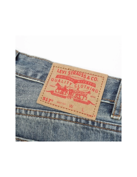 Chrome Hearts Cross Leather Patch Distressed Denim Trousers