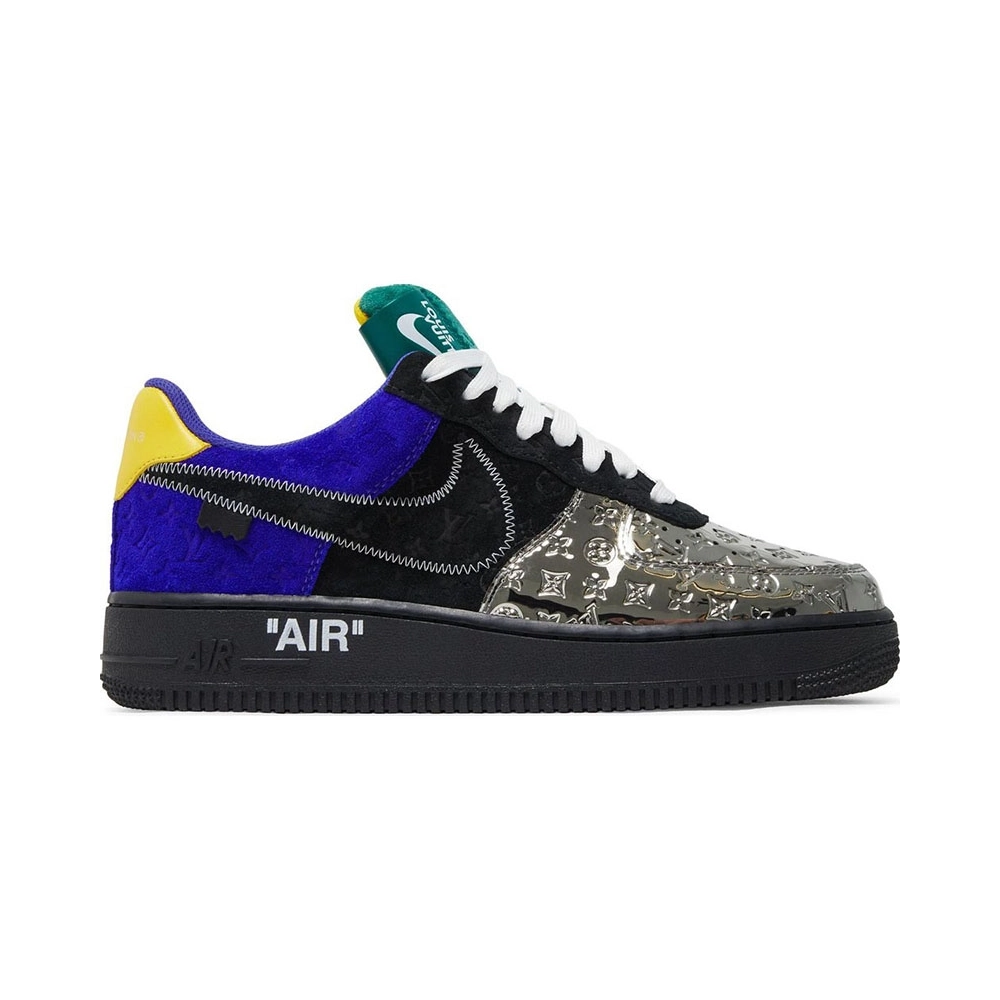Louis Vuitton x Air Force 1 Low MultiColor Patchwork,NIKE AIR FORCE,NIKE SHOES Reps