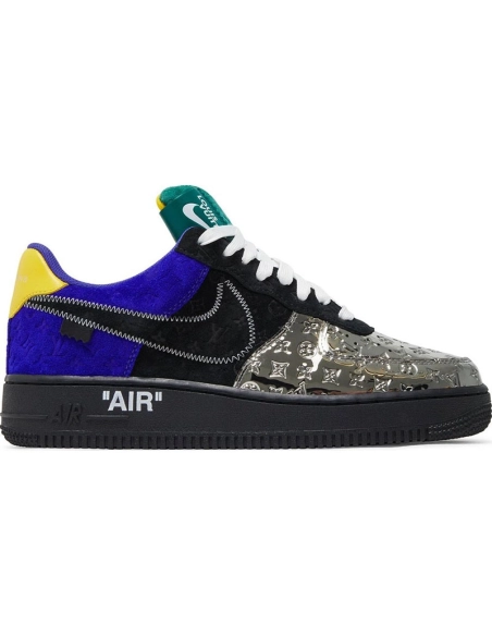 Louis Vuitton x Air Force 1 Low MultiColor Patchwork,NIKE AIR FORCE,NIKE SHOES Reps