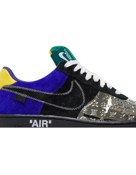 Louis Vuitton x Air Force 1 Low MultiColor Patchwork,NIKE AIR FORCE,NIKE SHOES Reps