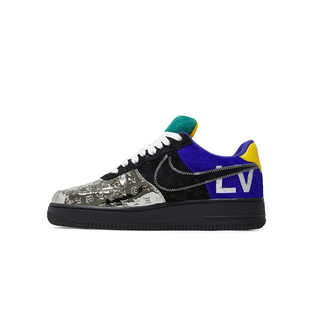 Louis Vuitton x Air Force 1 Low MultiColor Patchwork,NIKE AIR FORCE,NIKE SHOES Reps