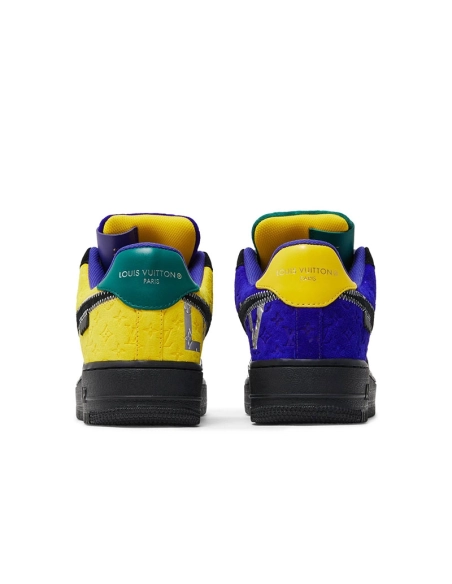 Louis Vuitton x Air Force 1 Low MultiColor Patchwork,NIKE AIR FORCE,NIKE SHOES Reps
