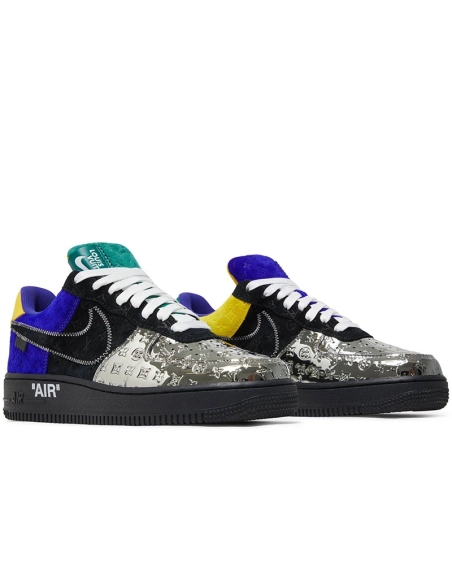 Louis Vuitton x Air Force 1 Low MultiColor Patchwork,NIKE AIR FORCE,NIKE SHOES Reps