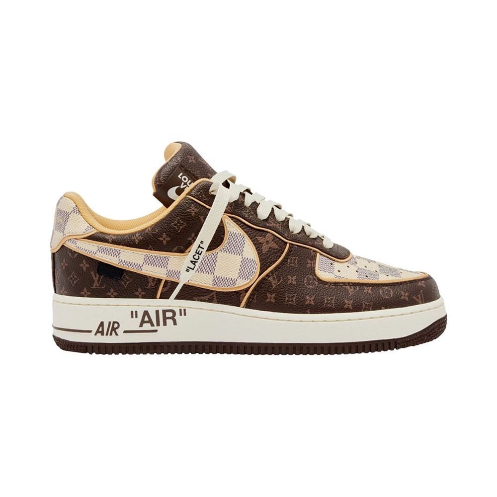 Louis Vuitton x Air Force 1 Low Monogram Damier,NIKE AIR FORCE,NIKE SHOES Reps
