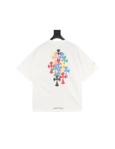 Chrome Hearts Colorful Cross Short Sleeve 063