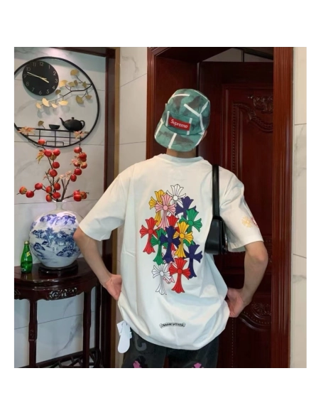 Chrome Hearts Colorful Cross Short Sleeve 063