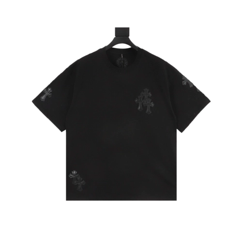 Chrome Hearts Leather Patch Cross Short Sleeve 065