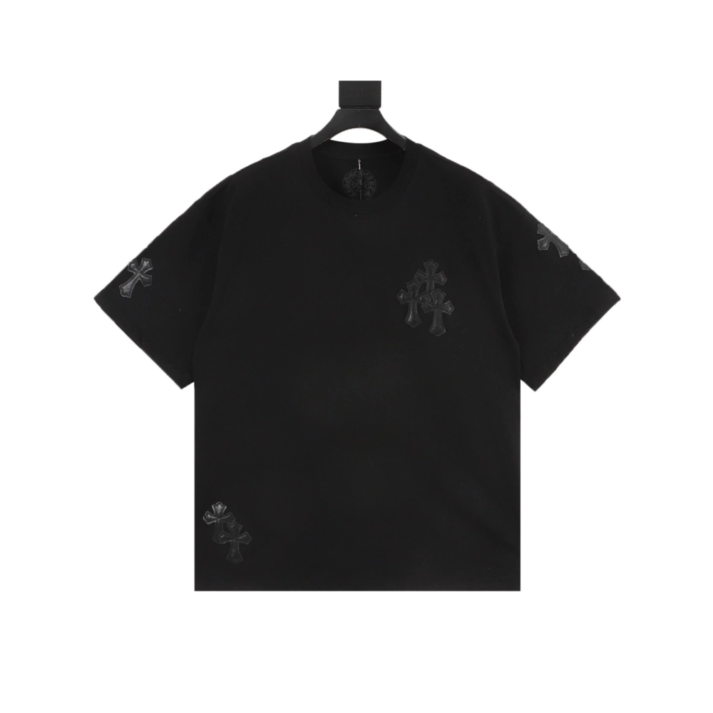Chrome Hearts Leather Patch Cross Short Sleeve 065