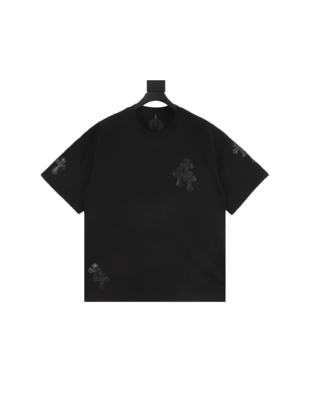 Chrome Hearts Leather Patch Cross Short Sleeve 065