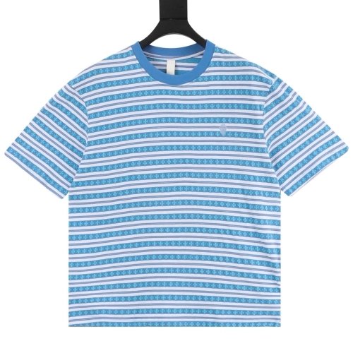 Chrome Hearts Cross Stripe Short Sleeve 066