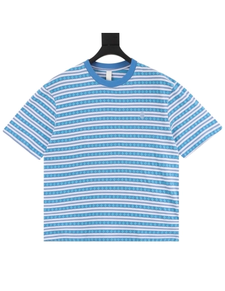 Chrome Hearts Cross Stripe Short Sleeve 066