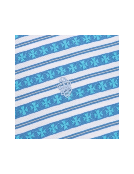Chrome Hearts Cross Stripe Short Sleeve 066