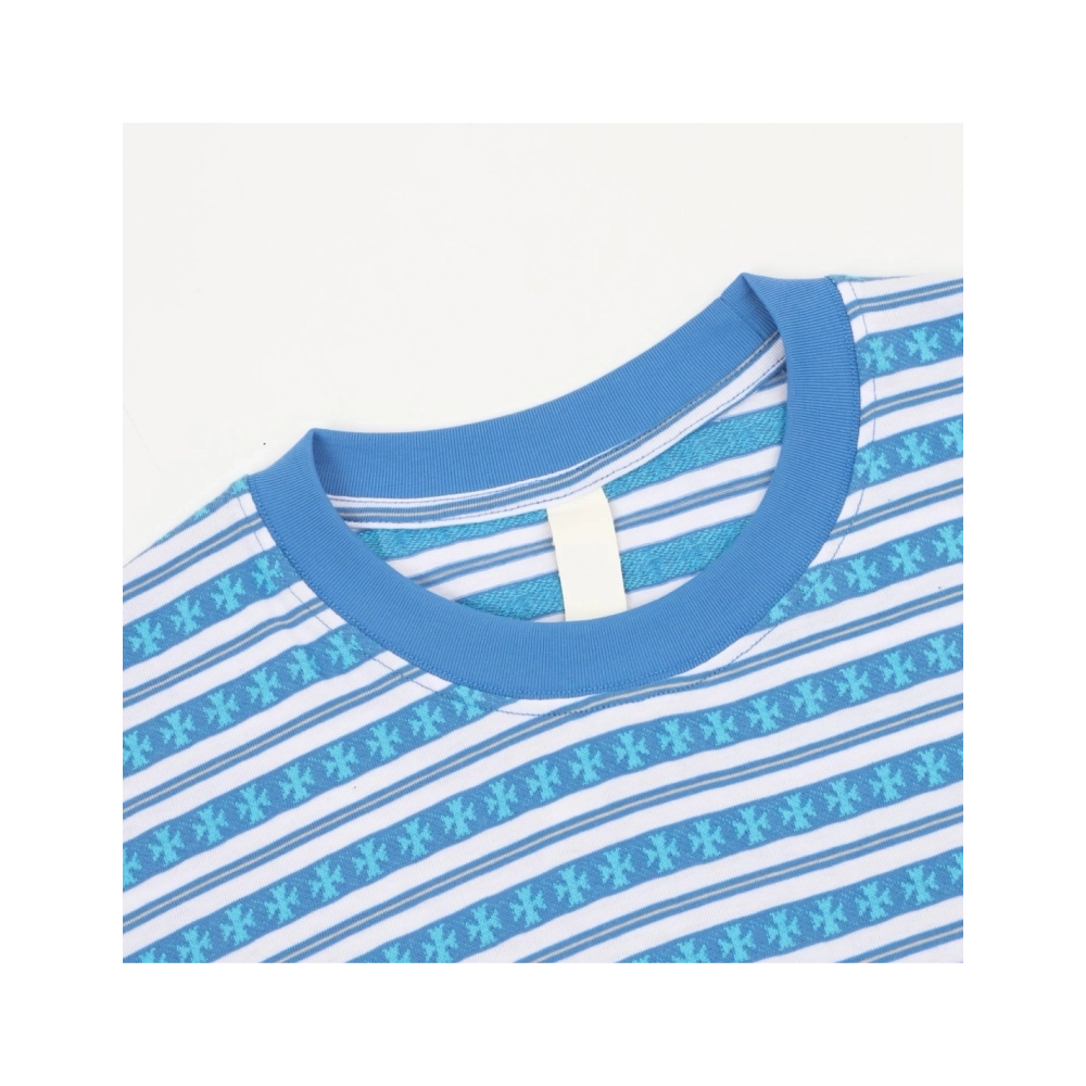 Chrome Hearts Cross Stripe Short Sleeve 066