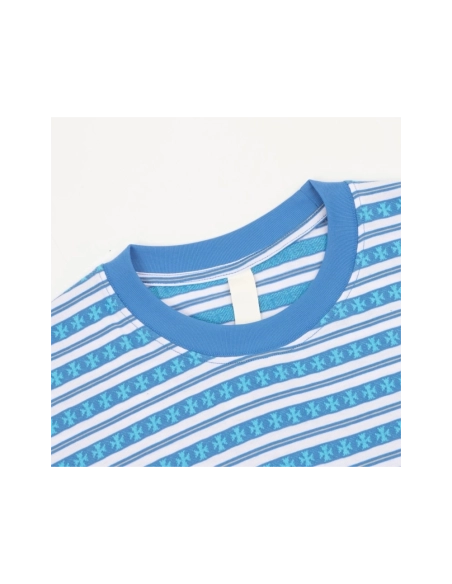 Chrome Hearts Cross Stripe Short Sleeve 066