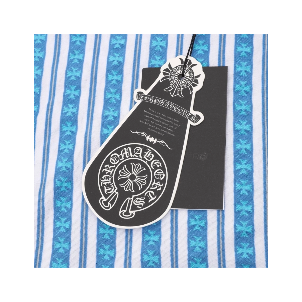 Chrome Hearts Cross Stripe Short Sleeve 066