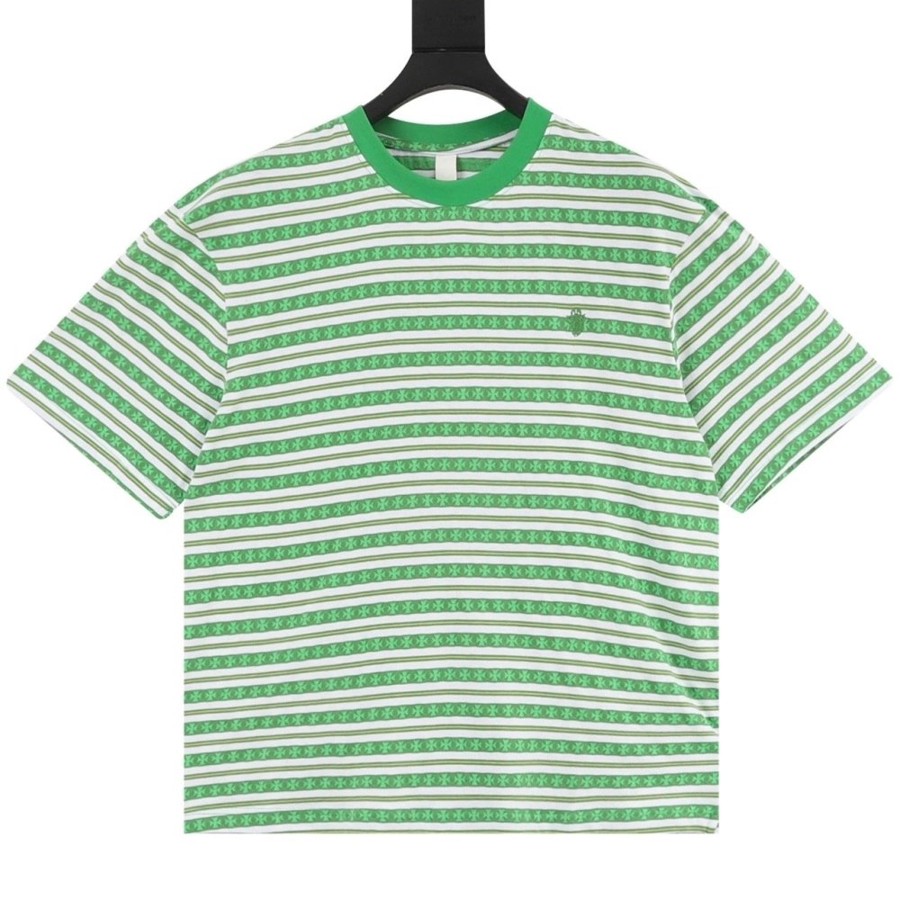 Chrome Hearts Cross Stripe Short Sleeve 067