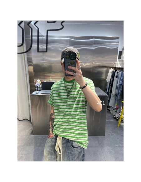 Chrome Hearts Cross Stripe Short Sleeve 067