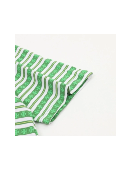 Chrome Hearts Cross Stripe Short Sleeve 067