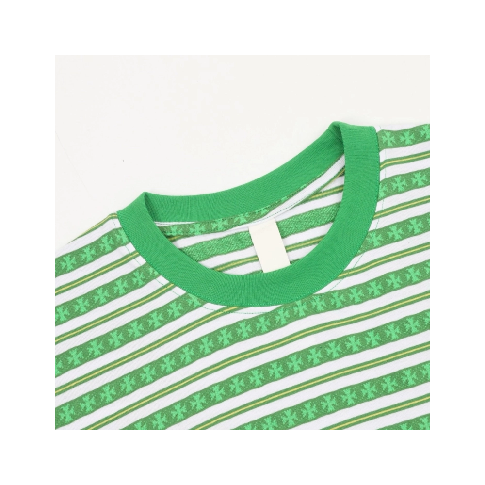 Chrome Hearts Cross Stripe Short Sleeve 067