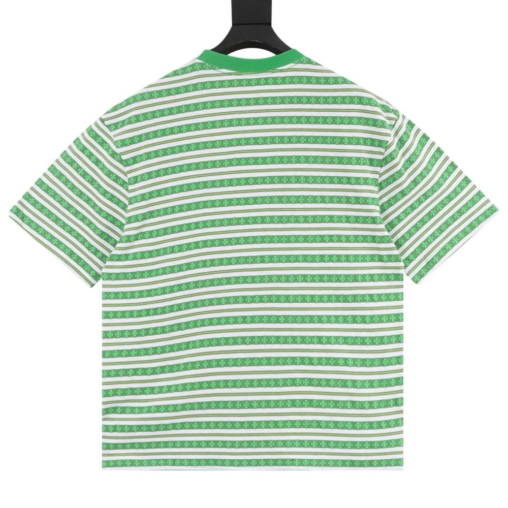 Chrome Hearts Cross Stripe Short Sleeve 067