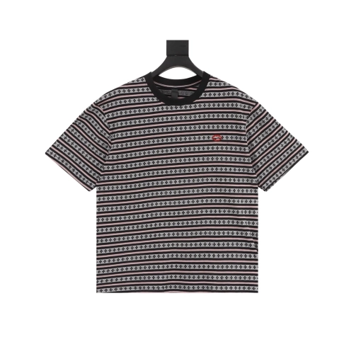 Chrome Hearts Cross Stripe Short Sleeve 068