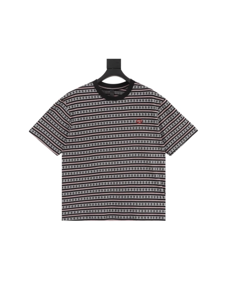Chrome Hearts Cross Stripe Short Sleeve 068