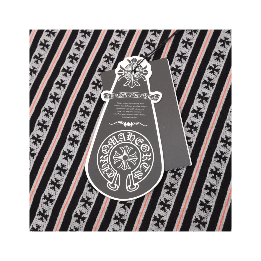 Chrome Hearts Cross Stripe Short Sleeve 068