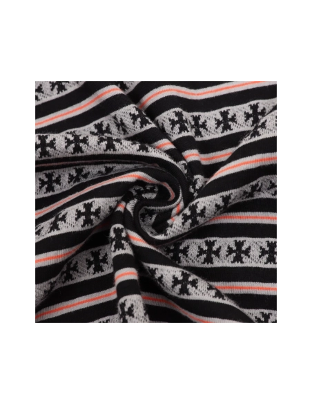Chrome Hearts Cross Stripe Short Sleeve 068