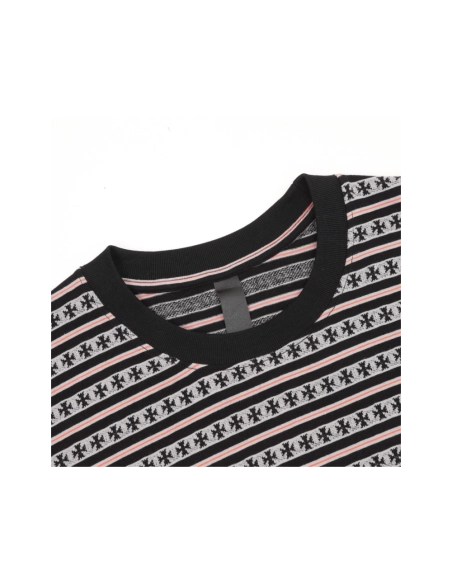 Chrome Hearts Cross Stripe Short Sleeve 068