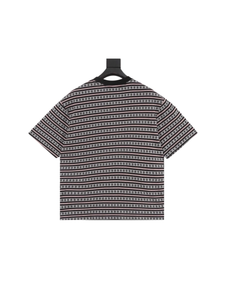 Chrome Hearts Cross Stripe Short Sleeve 068